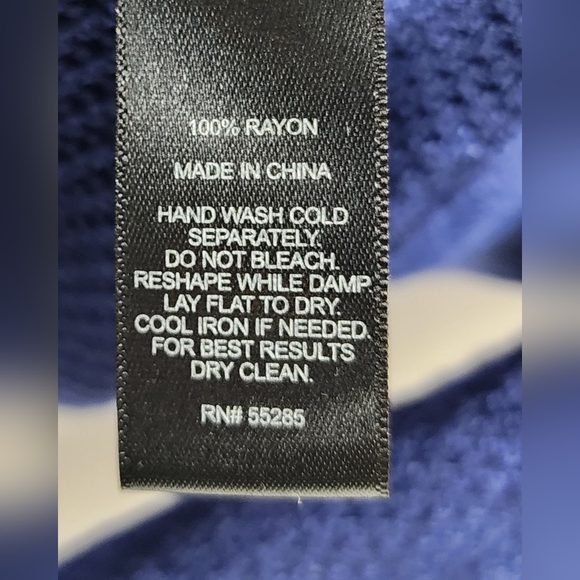 Express women's blue mesh sweater size medium - Picture 6 of 6